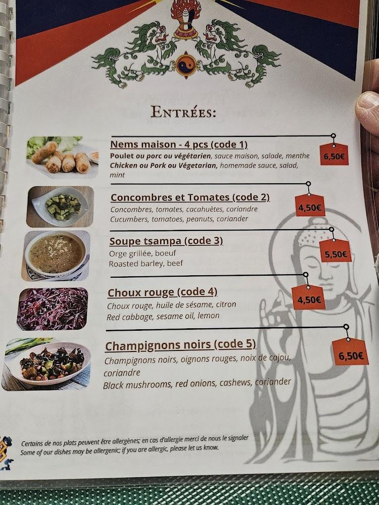 Bienvenue au Tibet - Menu Image 1